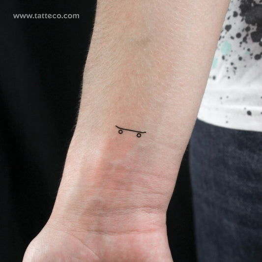 Tatuaje temporal de patineta - Juego de 3