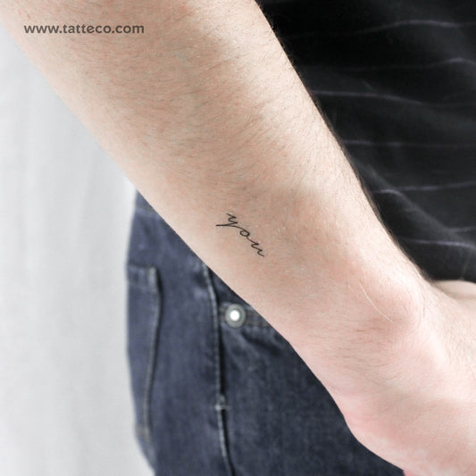 Tatuaje temporal "You" - Juego de 3