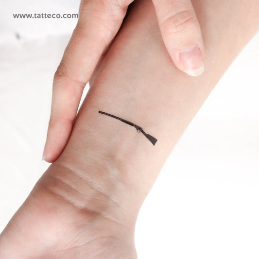 Rifle Temporary Tattoo - Set of 3