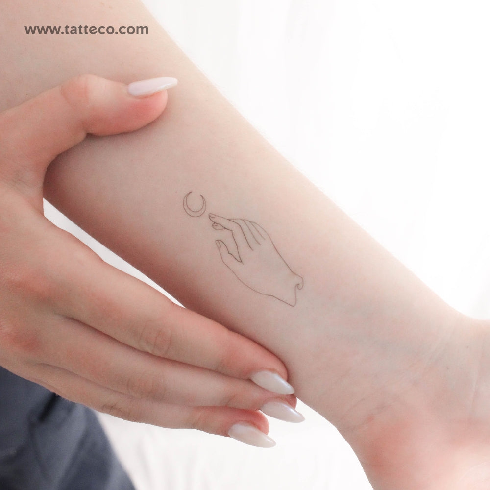 Luna by Jakenowicz Temporary Tattoo - Set of 3