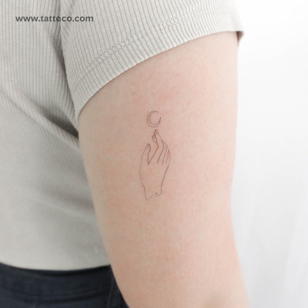 Luna by Jakenowicz Temporary Tattoo - Set of 3
