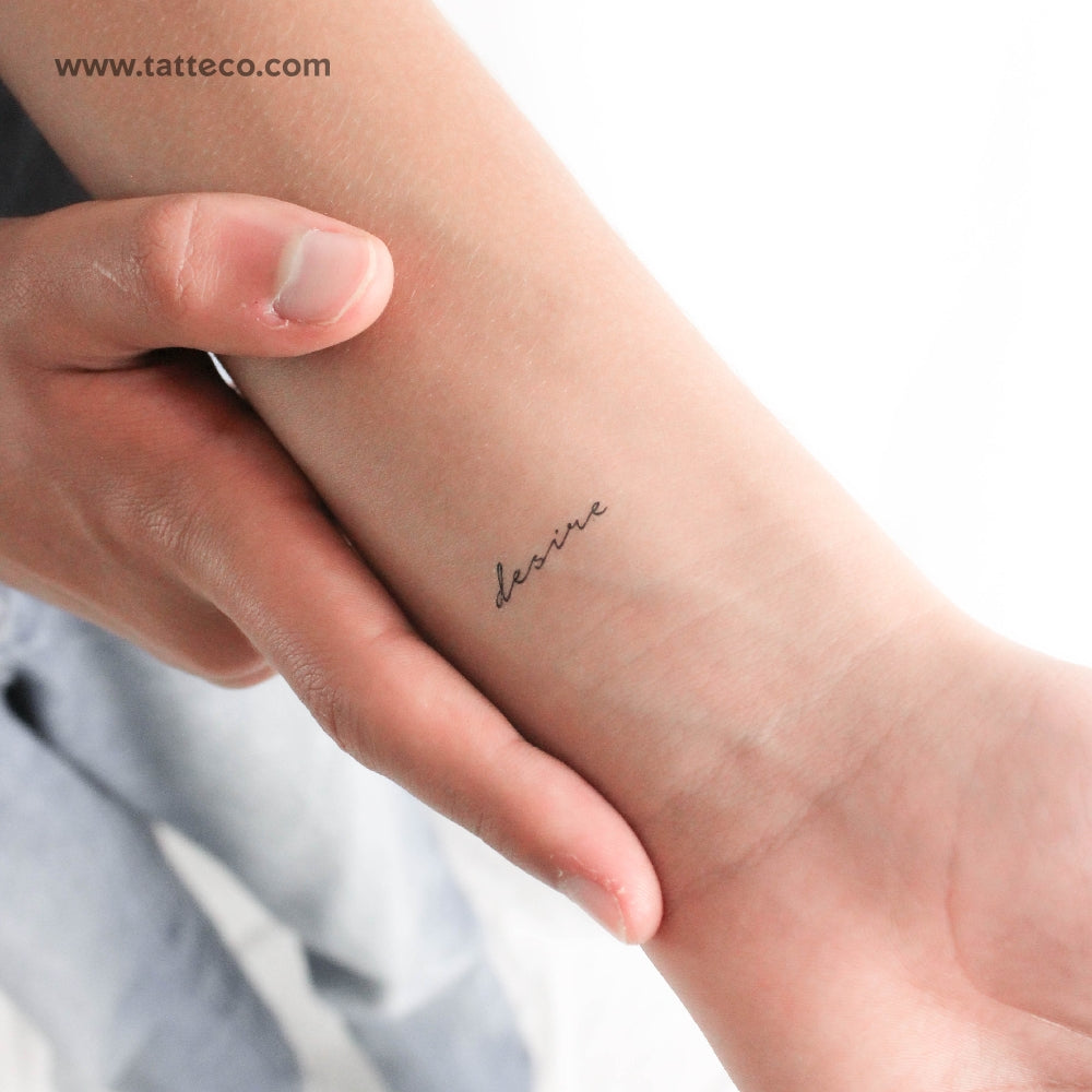 Desire Temporary Tattoo - Set of 3