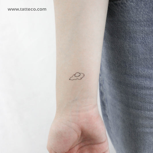 Fried Egg Temporary Tattoo - Set of 3