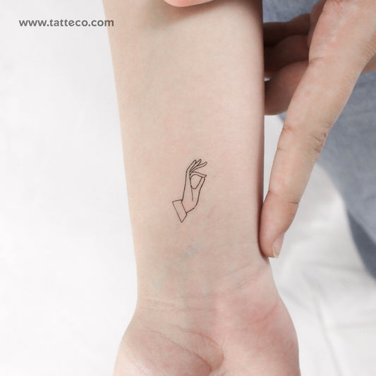 Tatuaje temporal Vitarka Mudra - Juego de 3