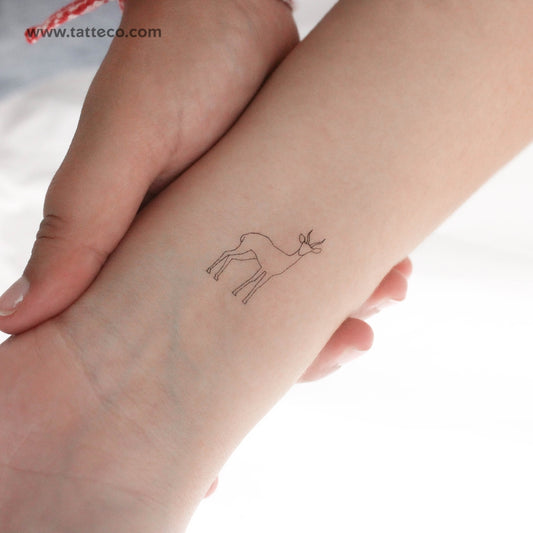 Gazelle Temporary Tattoo - Set of 3
