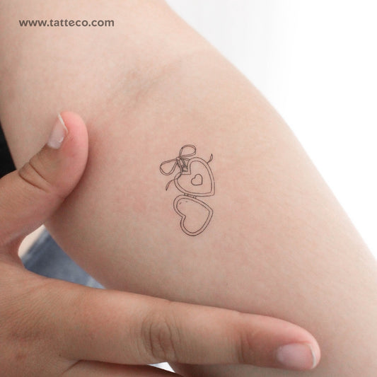 Small Pendant Temporary Tattoo - Set of 3