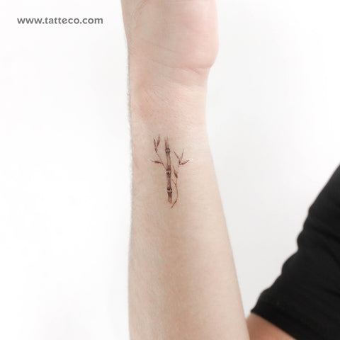 Bamboo Temporary Tattoo - Set of 3