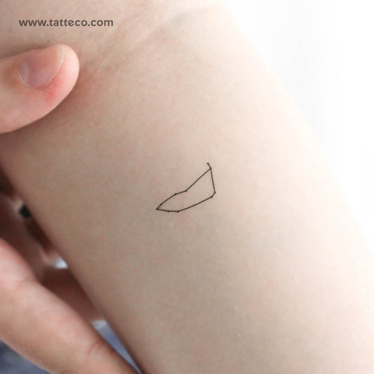 Tatuaje temporal pequeño de la constelación de Capricornio (juego de 3)