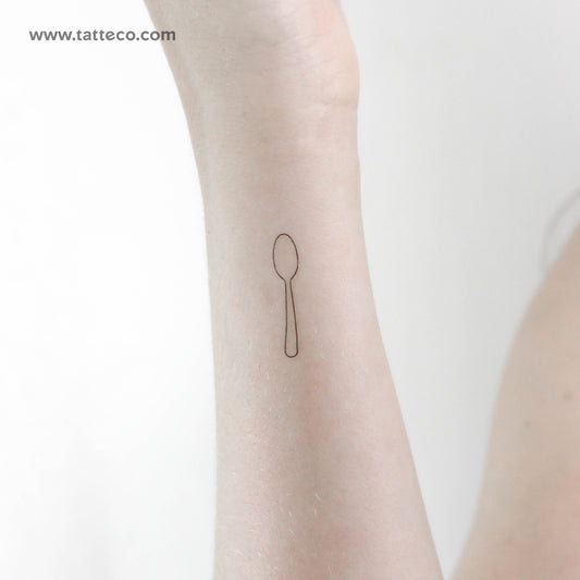 Spoon Temporary Tattoo - Set of 3