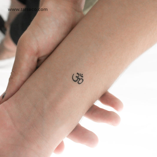 Tiny Om Temporary Tattoo - Set of 3