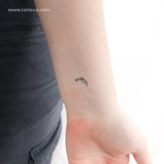Tiny Toucan Temporary Tattoo - Set of 3