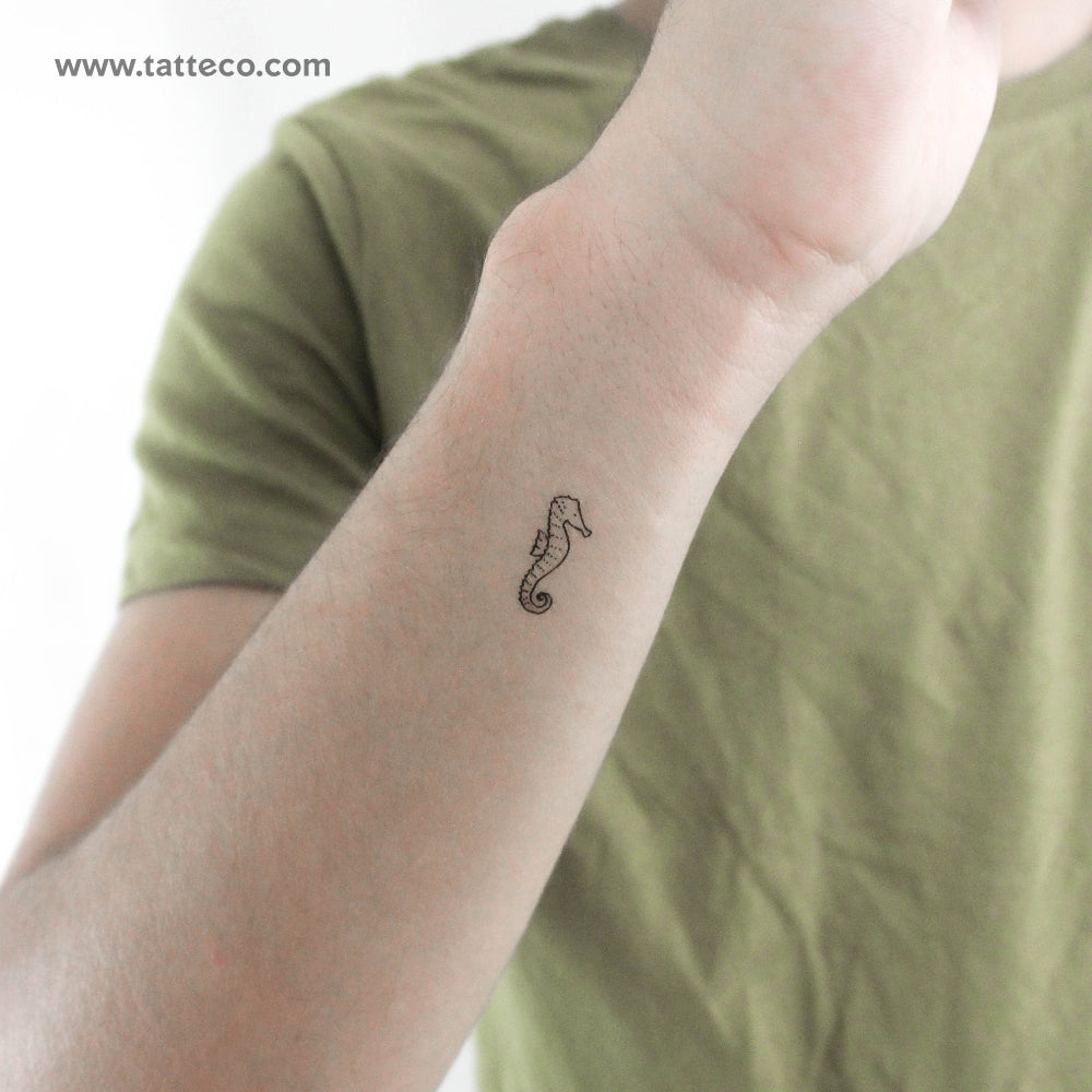 Little Seahorse Temporary Tattoo - Set of 3