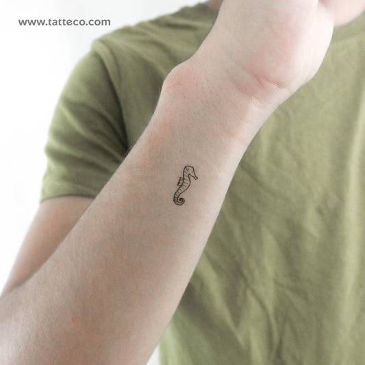 Little Seahorse Temporary Tattoo - Set of 3