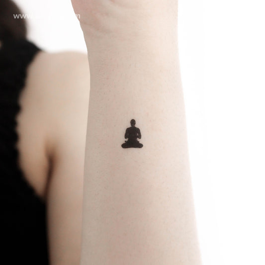 Tatuaje temporal de meditación - Juego de 3