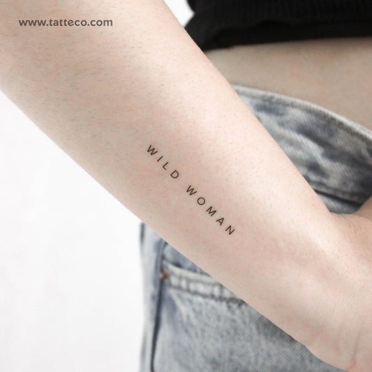 Tatuaje temporal de mujer salvaje - Juego de 3