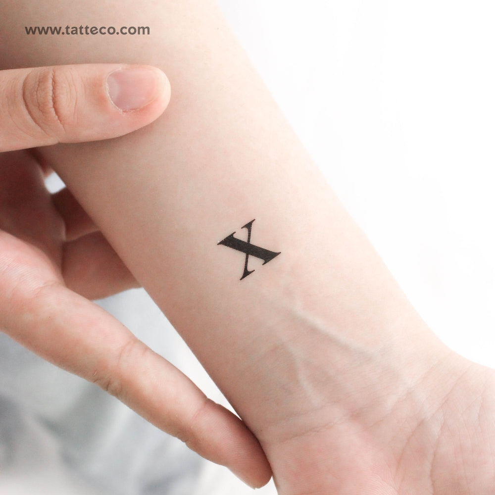 Madonna X Letter Temporary Tattoo - Set of 3
