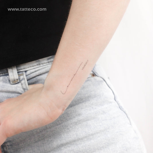 Tatuaje temporal "Ámate a ti mismo" de Harmlessberry - Juego de 3
