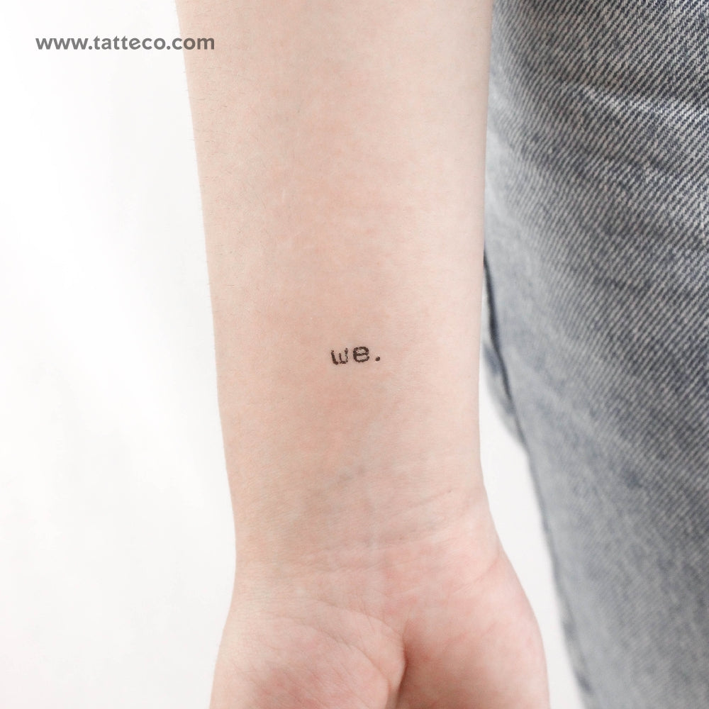 Tatuaje temporal We - Juego de 3