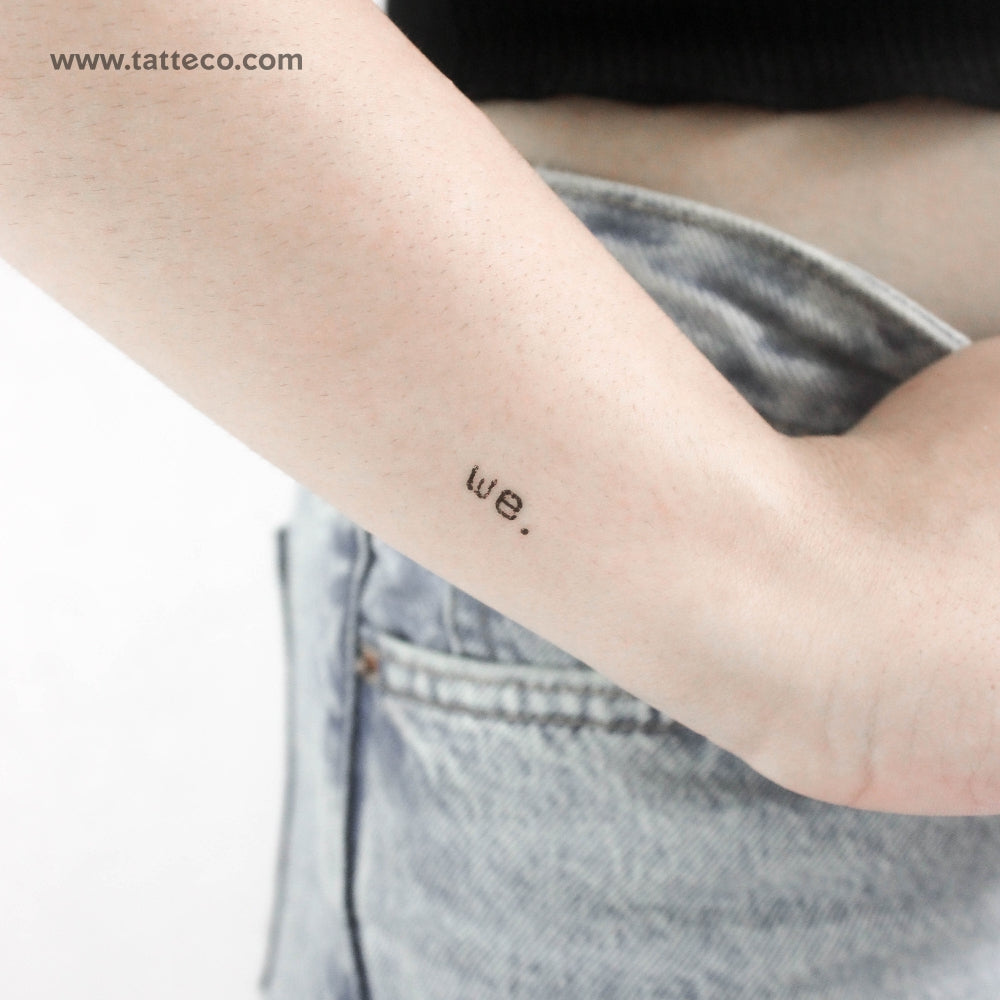 Tatuaje temporal We - Juego de 3