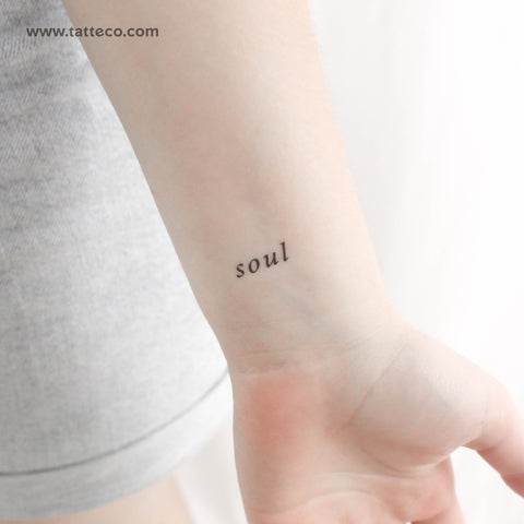Soul Temporary Tattoo - Set of 3