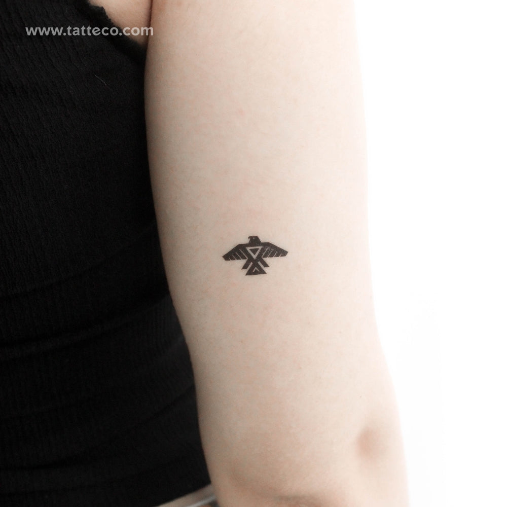 Tatuaje temporal Anishinaabe Thunderbird - Conjunto de 3