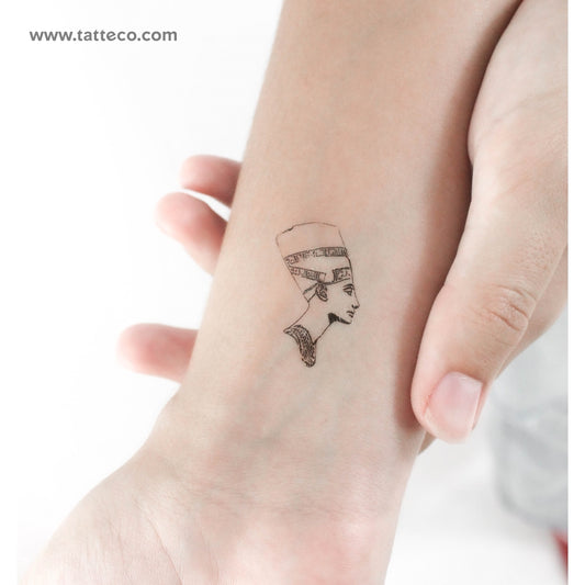 Tatuaje temporal de Nefertiti - Juego de 3