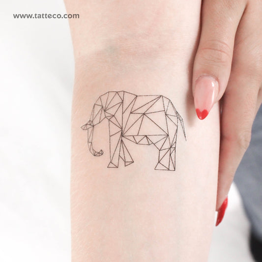 Tatuaje temporal de elefante de Cagri Durmaz - Juego de 3