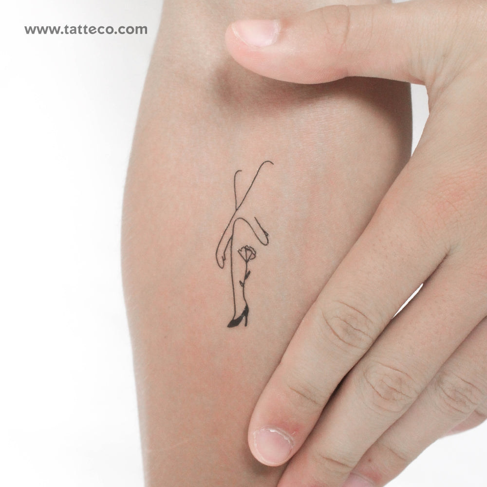 Crossed Arms Woman Temporary Tattoo by Tukoi - Set of 3