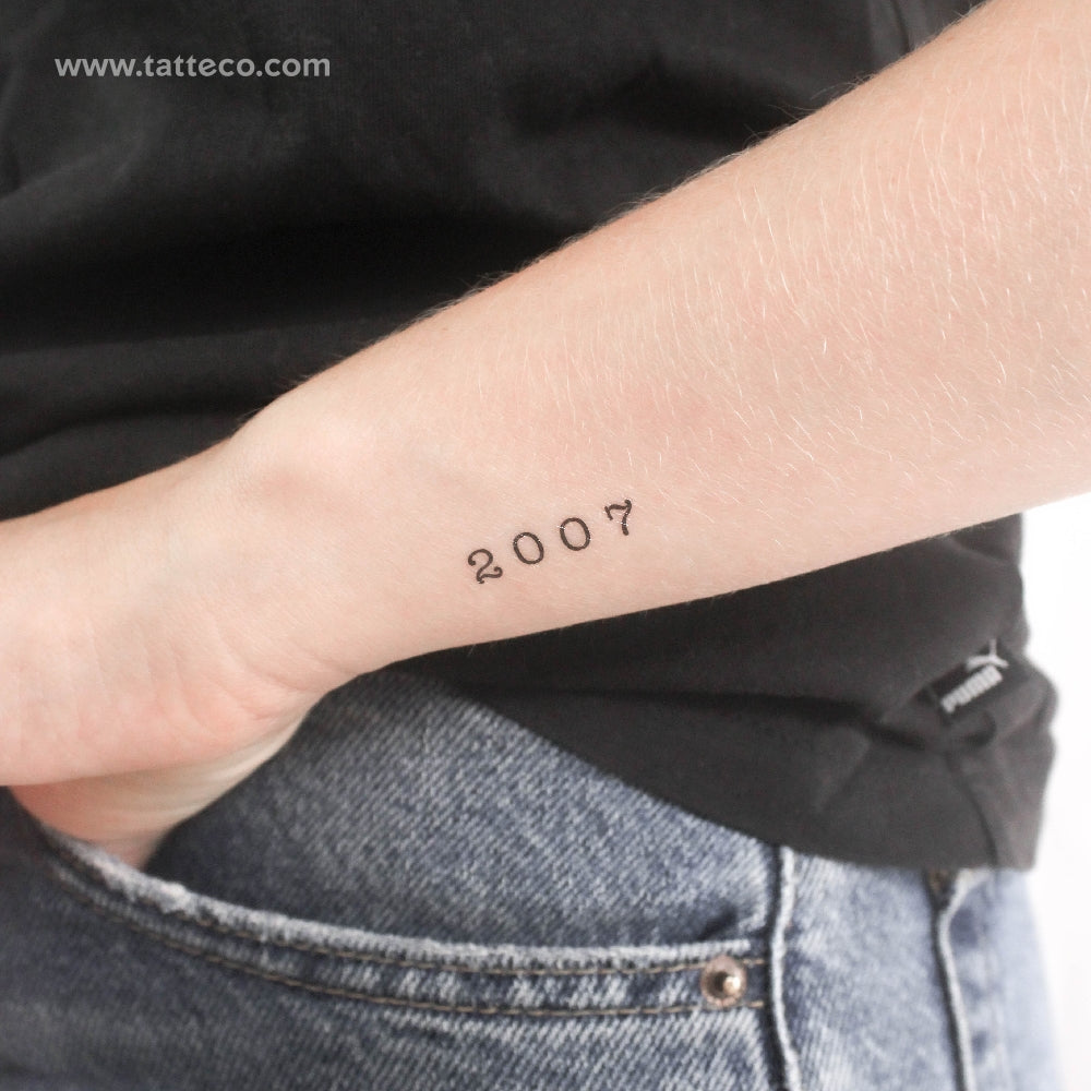 2007 in Roman Numerals Tattoo Meaning