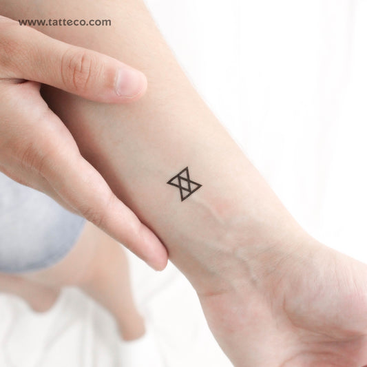 Tatuaje temporal del símbolo de conexión - Juego de 3