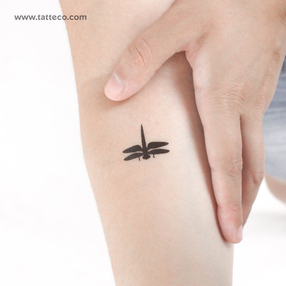 Tatuaje temporal de libélula pequeña - Juego de 3