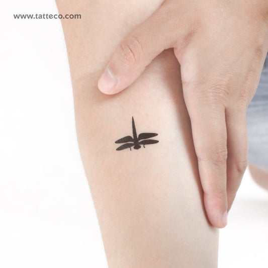 Tatuaje temporal de libélula pequeña - Juego de 3