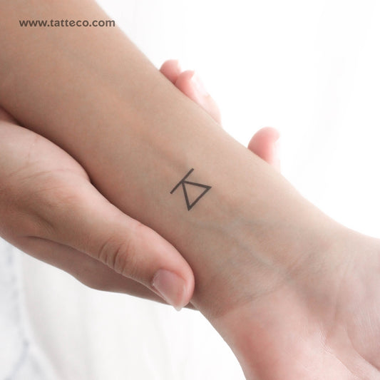Tatuaje temporal del símbolo de desafío - Juego de 3