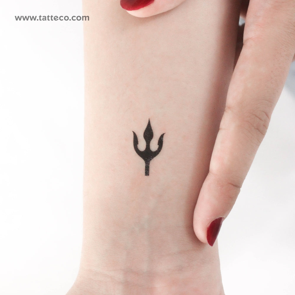 Trident Temporary Tattoo - Set of 3