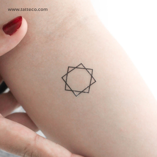 Tatuaje temporal de la estrella de Lakshmi - Juego de 3