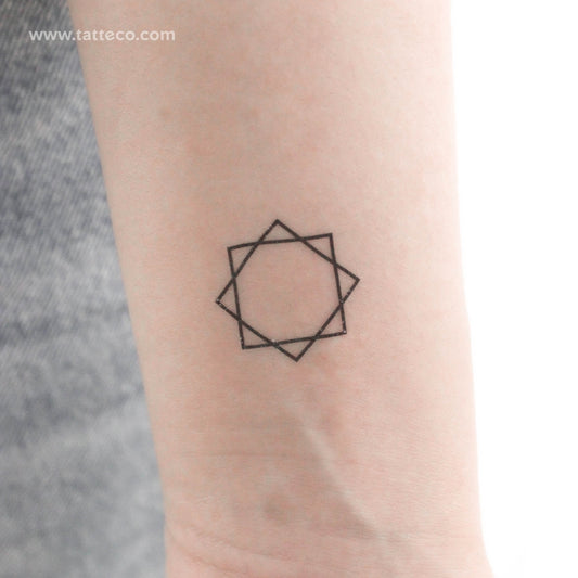 Tatuaje temporal de la estrella de Lakshmi - Juego de 3