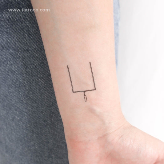 Tatuaje temporal de poste de portería de la NFL (juego de 3)