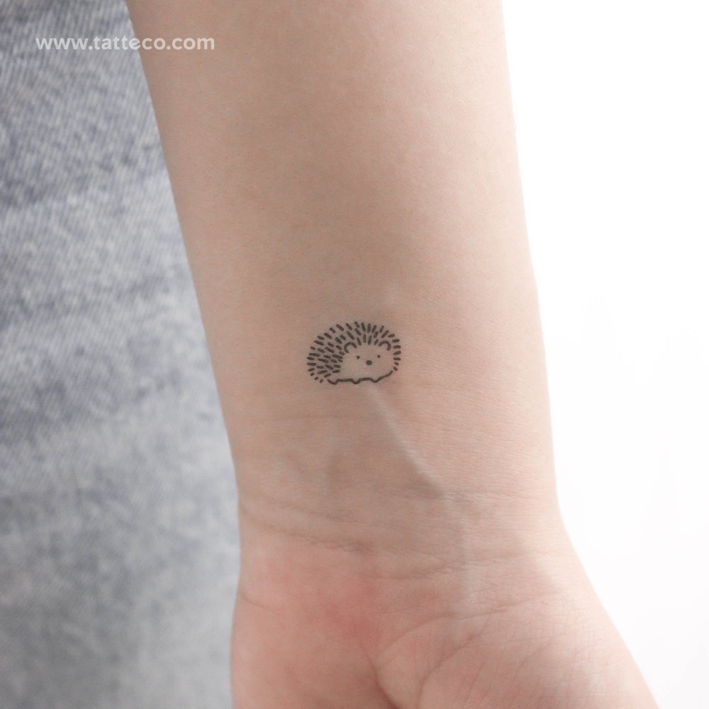 Tatuaje temporal de mini erizo (juego de 3)