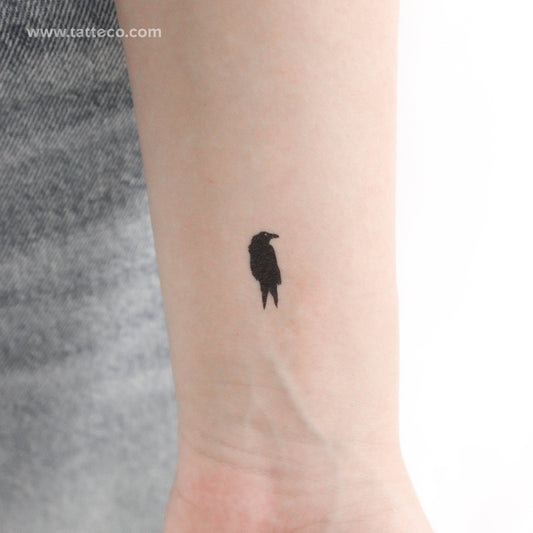 Little Raven Temporary Tattoo - Set of 3