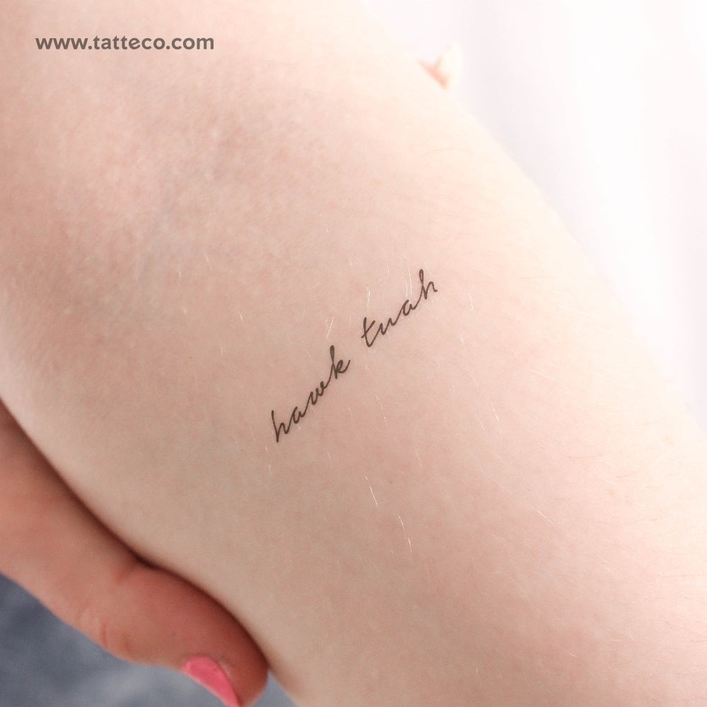 Hawk Tuah Temporary Tattoo - Set of 3
