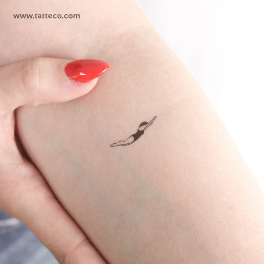 Tatuaje temporal de nadador - Juego de 3