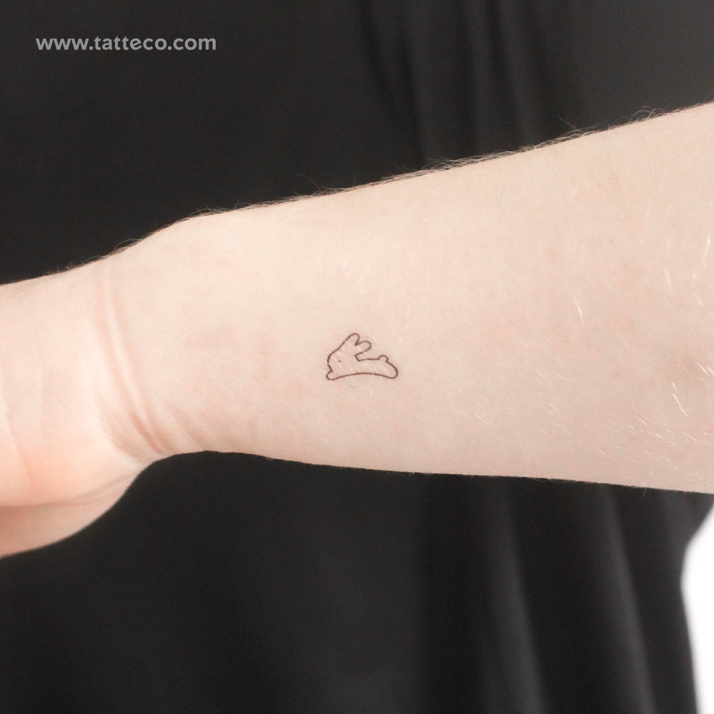 Tiny Rabbit Temporary Tattoo - Set of 3