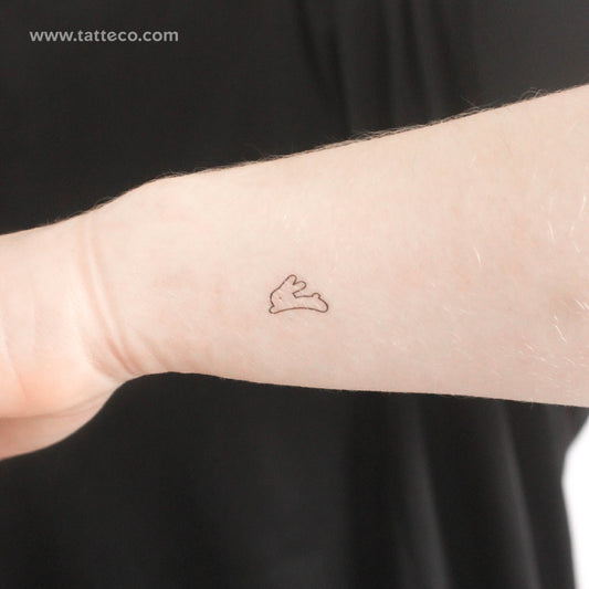 Tiny Rabbit Temporary Tattoo - Set of 3