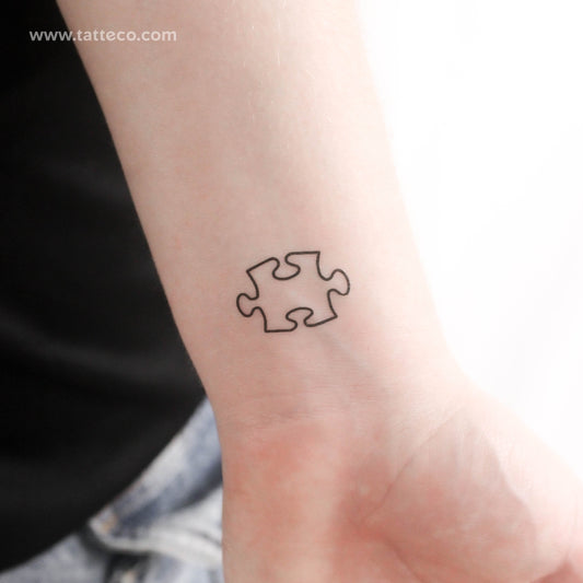 Tatuaje temporal de pieza de rompecabezas (juego de 3)