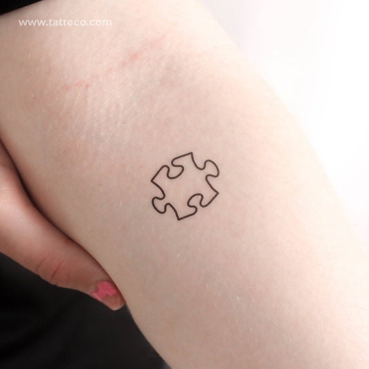 Tatuaje temporal de pieza de rompecabezas (juego de 3)