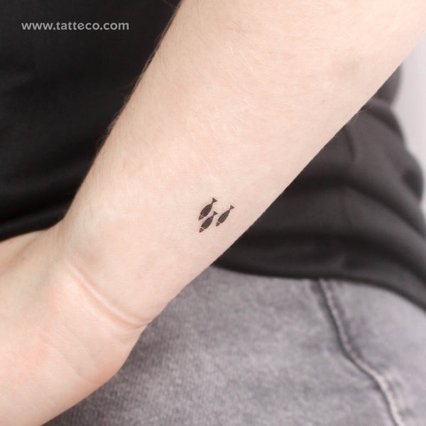 Three Little Fish Temporary Tattoo - Set of 3