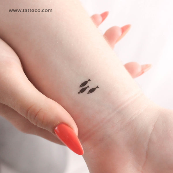 Three Little Fish Temporary Tattoo - Set of 3