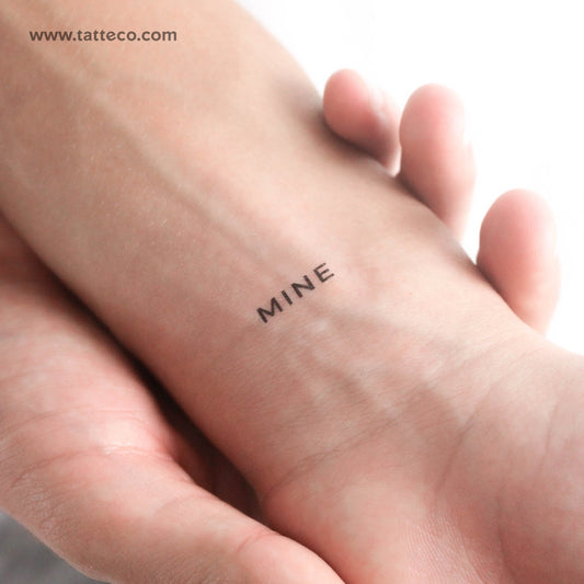 Uppercase Mine Temporary Tattoo - Set of 3