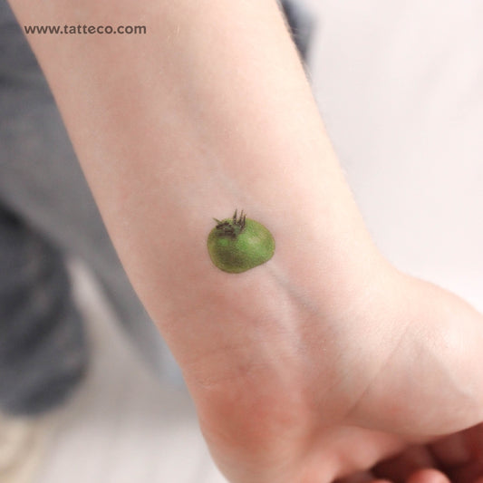 Green Tomato Temporary Tattoo - Set of 3