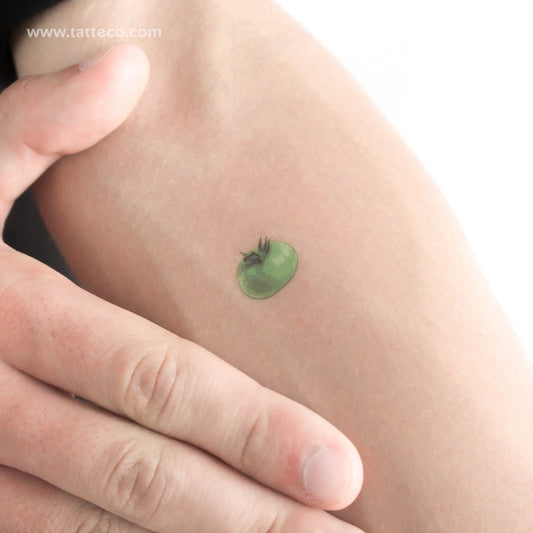 Green Tomato Temporary Tattoo - Set of 3